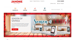 Desktop Screenshot of janome.com